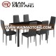 metal tempered glass 1 table 4 chairs Dinette Set