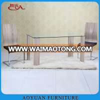 new model glass fiber dining table set